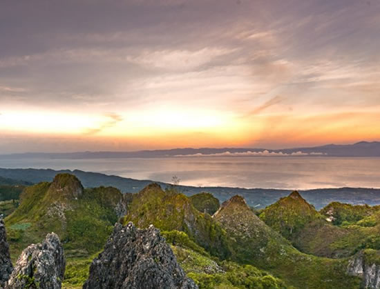 Sunset at Osmena Peak  Badian