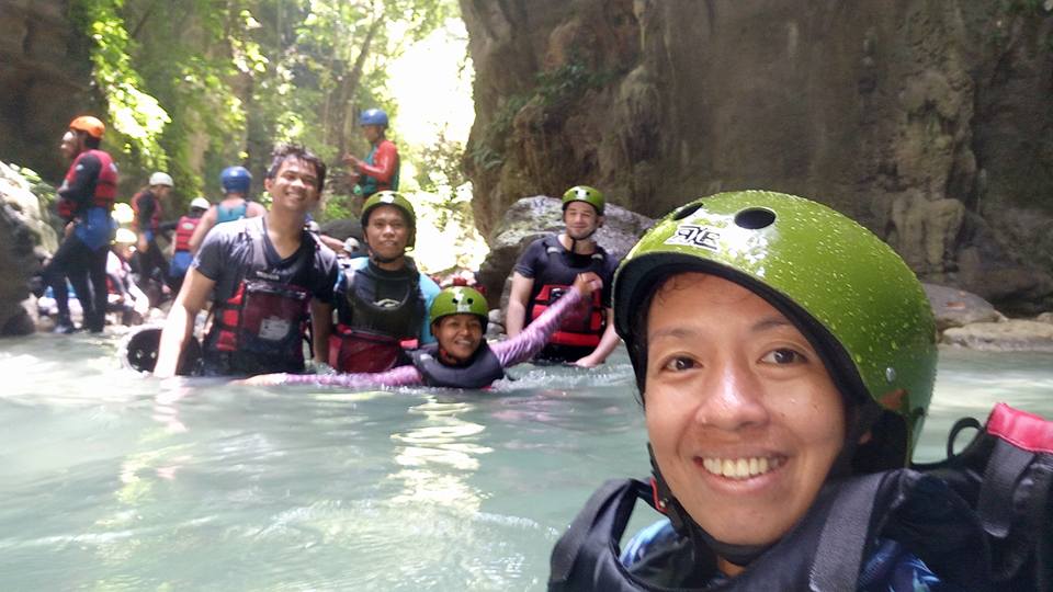 Group Fun at Kawasan Falls